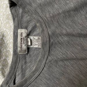 Gray Long Sleeve Top